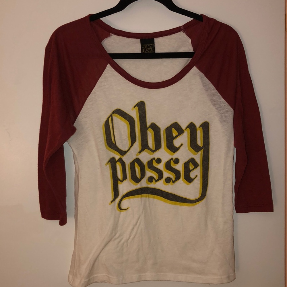 Obey- Baseball Tee